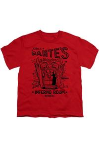 Футболка с коротким рукавом для подростков "Beetlejuice: Комната Данте" Gildan, красный