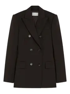 Сорочечный двубортный пиджак Sportmax, коричневый