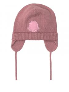 Вязаная шапка Moncler Enfant, розовый