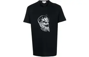Alexander McQueen Футболка мужская черная