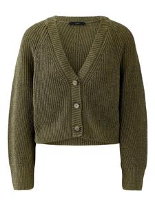 OUI Кардиган вязаный в оливковом цвете