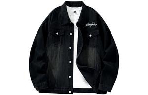 Джинсовая курка унисекс BOTH PLAY, синяя джинсовая с белой потертостью (включает случайную футболку)