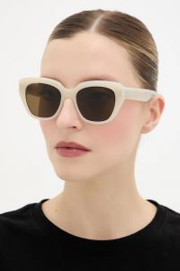 Солнцезащитные очки Saint Laurent, бежевый