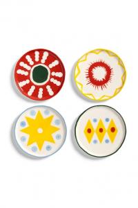 Набор тарелок для закусок Festivo S/13 см, 4 шт. &K Amsterdam, мультиколор