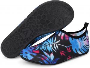 Водные туфли ANLUKE Barefoot Aqua Yoga, быстро сохнущие пляжные плавательные и серфовые носки для женщин и мужчин, черный