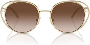 Солнцезащитные очки Jimmy Choo с градиентным синим цветом, 300613 - Gold - Gradient Brown