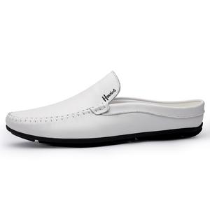 Тапочки с защитой для пальцев Мужские Белые Экстравагантные