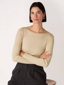 Топ с блестящей отделкой из джерси Whistles, Silver