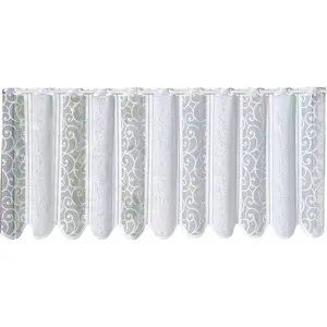 Панельная штора Weckbrodt «Прага», (1 шт.), бистро, структурированная, изогнутая, на заказ, белый