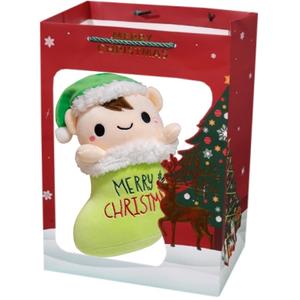 Рождественские носки для пожилых кукол плюшевая кукла 25см высотой Small bubble