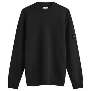 Джемпер из овечьей шерсти с обратным швом Stone Island, черный