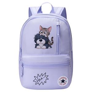 Полиэстеровый рюкзак с термопереносом унисекс фиолетовый камень фотения панда Converse, Kitten and Puppy