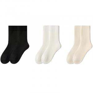 Носки женские Mid Calf WARRIOR, 3 pack = черный*1+белый*1+бежевый*1