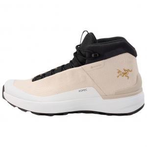 Arcteryx Женские треккинговые ботинки mid top Kopec GTX износостойкие и waterproof бежево-черные