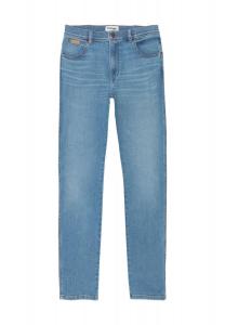 Джинсы Техас, приталенные, хлопок стрейч, мужские Wrangler, цвет Medium Denim