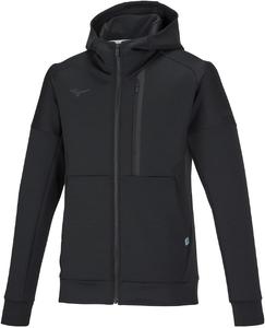 Толстовка MIZUNO Training Wear Stretch Sweat Hoodie, удобная для движений, унисекс, для взрослых, размер 32MCA050, черный
