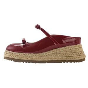 Wonderful couple Женские красные сандалии с закрытым носком, плетеные, резиновые, устойчивые к запахам и истиранию, быстросохнущие