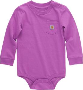 Carhartt боди с длинным рукавом и карманом, Iris Orchid Purple