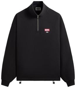 Толстовка Kith x Marvel Wolverine Nelson Quarter Zip, черный