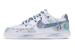 Court Vision 1 Dream In The Light Sky устойчивые к истиранию низкие кроссовки для скейтбординга unisex Nike, светло-голубой