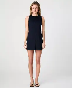 Женское мини-платье-футляр из сатина French Connection, синий
