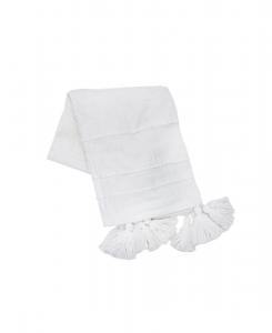 Плед из тканого хлопка Barton, 50 x 60 дюймов carol & frank, White