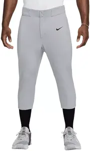 Мужские высокие бейсбольные брюки Nike Vapor Select 2, цвет Wolf Grey/Black