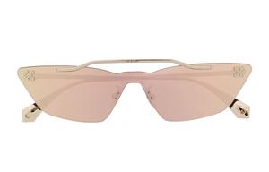 OFF WHITE очки солнцезащитные металлическая маска геометрическая оправа OFF-WHITE, золотой