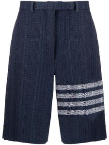 Thom Browne шорты с завышенной талией и полосками 4-Bar, синий