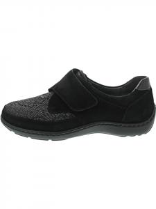 WALDLÄUFER Черные туфли Henni на липучке