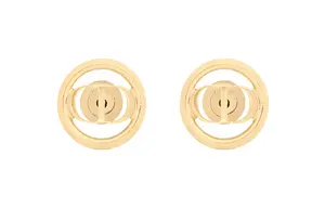 Золотые серьги-гвоздики для женщин Metal Stud DIOR, золотой-Box/DuBag Random Shipment