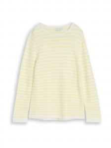 TOM TAILOR Свитер 'Ottoman' в цвете Limone