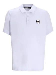 Рубашка поло с аппликацией Ikon KARL LAGERFELD, фиолетовый