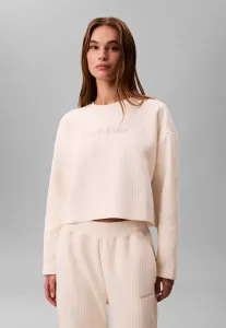 Стеганый флисовый джемпер для отдыха Calvin Klein, Ivory