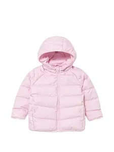 Стеганая куртка с капюшоном Adidas Kids, розовый