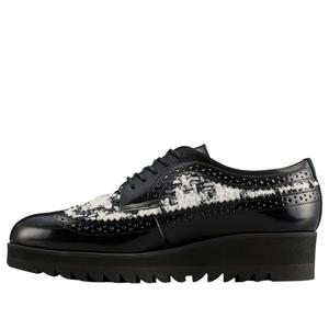 (WMNS) Onitsuka Tiger Brogue 'Black White Tweed'