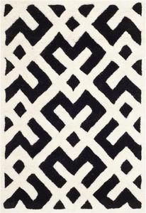 SAFAVIEH Chatham Collection ковер 61 x 92 см Black/Ivory CHT719K ручной работы геометрический премиум шерсть