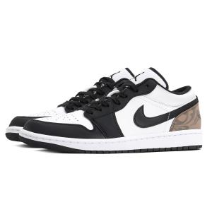 Кроссовки Air Jordan 1 Vintage Basketball Shoes Men Low-top Coffee, белый