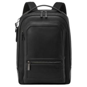 TUMI Кожаный рюкзак мужской черный
