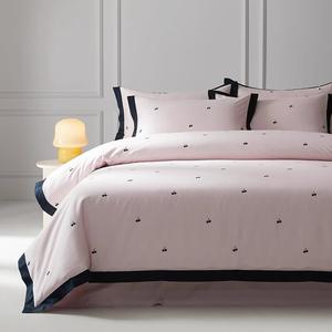 Mido House Комплект постельного белья из 3 предметов (простыня 120/135 см), цвет Cherry Pink, ткань с начесом