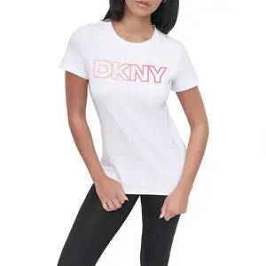 Футболка с коротким рукавом DKNY Ombre Outline Logo, белый