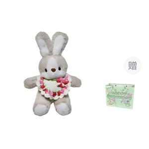 Плюшевая кукла Goodnight Bunny для детей старше 3 лет высотой 30 см ROUERXIONG, розовый