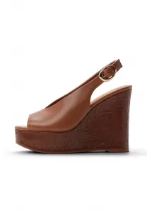 Сандалии на высоком каблуке от татианы Aldo, Dark Brown