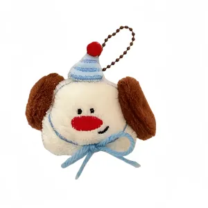 Креативная милая необычная подвеска Apple Cottage Bunny Puppy Dolls плюш высота 10см LOGISTAR, красный Nose Puppy-Pendant