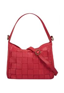 Сумка через плечо, натуральная кожа, производство Италия Samantha Look, красный