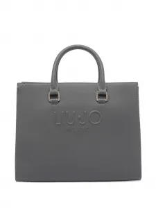 Сумка-тоут с тиснением логотипа Liu Jo, серый