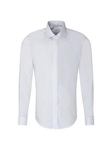 Узкая рубашка-смокинг с длинными рукавами Seidensticker, белый