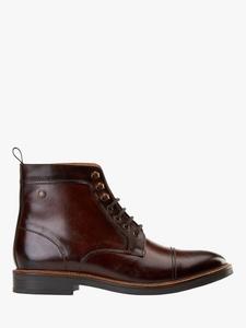 Повседневные кожаные ботинки Plymouth с шнуровкой Base London, Brown