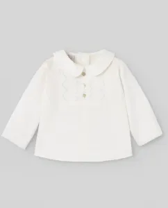 Детская блузка с вышивкой коллекции Семена Paz Rodríguez, пастельно-розовый