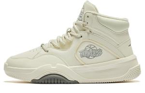 Кеды, скейтборд обувь женская высокая Oak Bud White Circulating Grey Erke